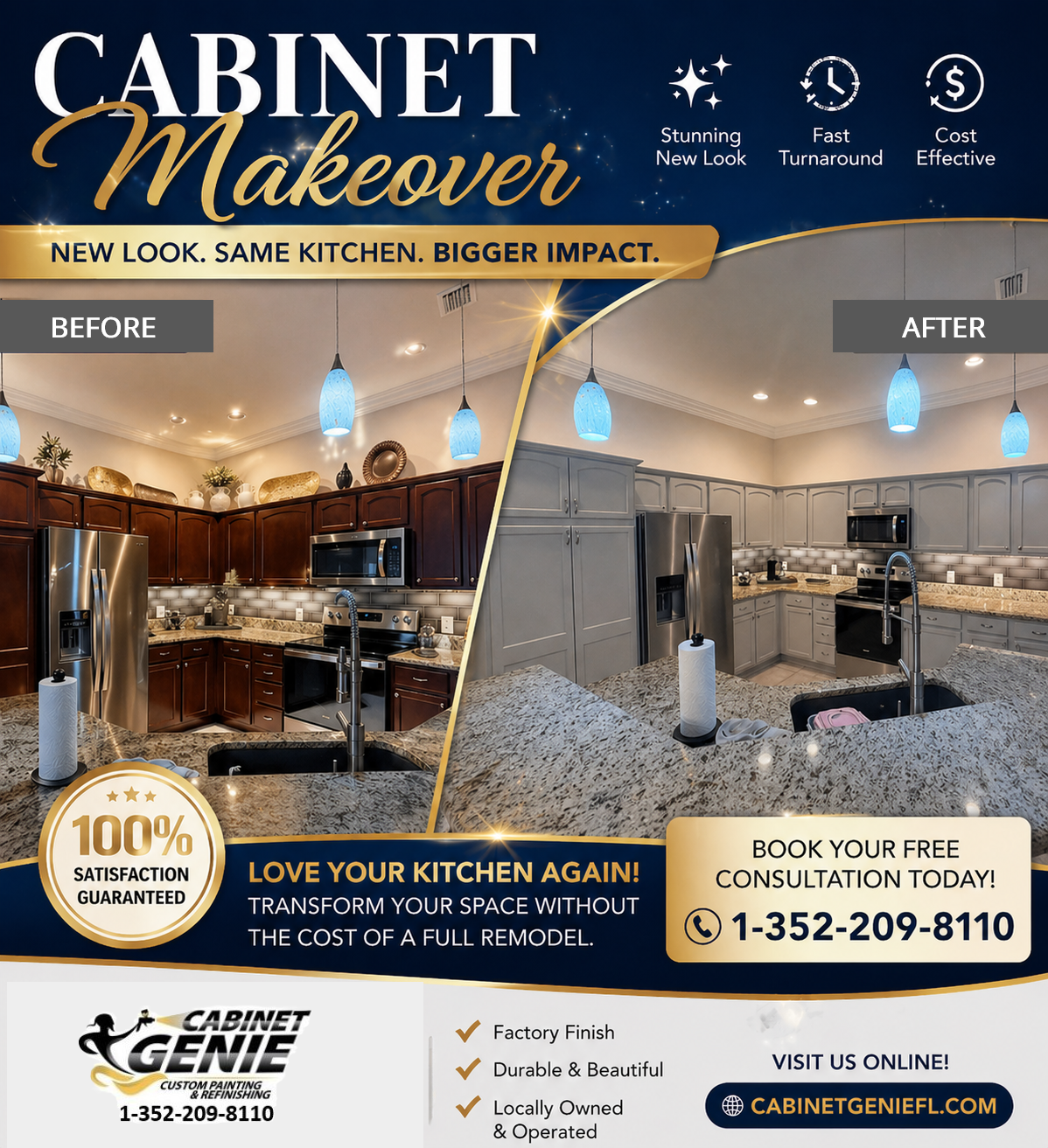 🌸☀️ Spring Into Summer With a Fresh Kitchen Cabinet Makeover! ☀️🌸 ...